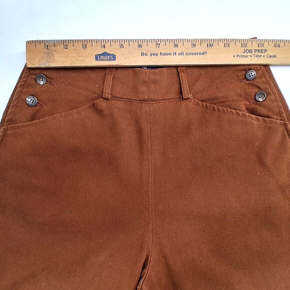 Vintage Ralph Lauren 80s Jodhpurs Brown Lace Up Cropped Heritage Pants SZ 8 - Picture 7 of 11